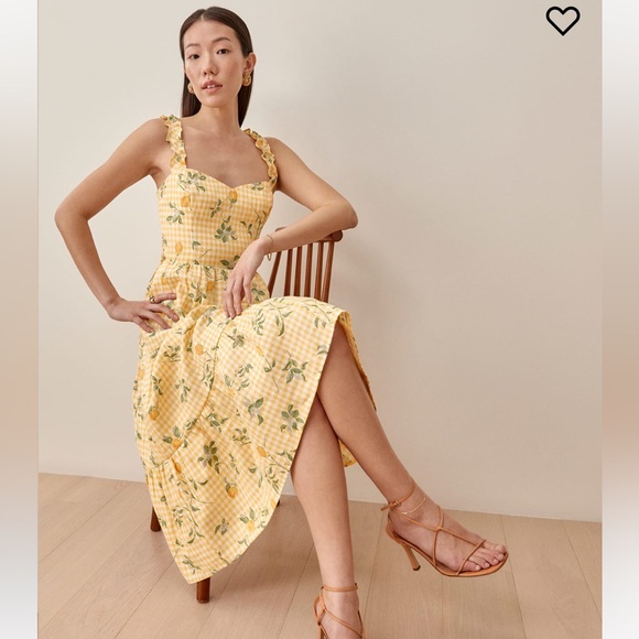 Reformation Montecito Linen Dress - Picture 1 of 7